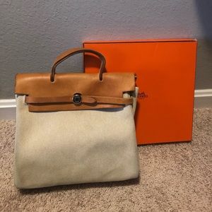 Hermès Herbag Beige Handbag/Backpack